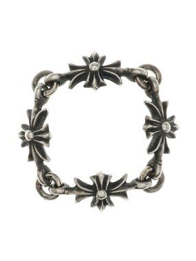 Chrome Hearts Tny CH Pls Tiny Ech Plus Ring Silver